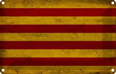 Produktbild von vianmo Blechschild 20x30 cm Seneyera Fahne Ctalan Flagge Wappen