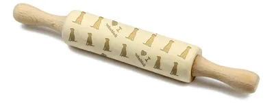 Produktbild von Goldador, Golden Retriever Lab Mix - kleiner Nudelholz mit Hund, Teigrolle mit Mustern, Gadget für Keramiker der Marke Art-Dog