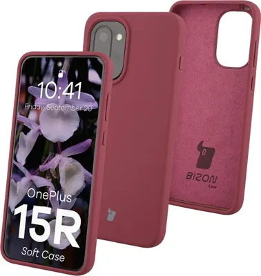Produktbild von Silikon Handyhülle für OnePlus 15R, Bizon Soft Case, Pflaumenfarbe