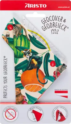 Produktbild von Aristo Geocover 16 cm mit Geodreieck AR1552 + Schutzhülle Motiv TropicLife