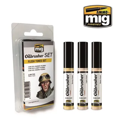 Produktbild von Munition für MIG AMIG7500 Ölpinsel-Fleischtöne-Set