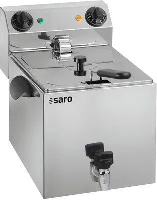 Obrázek produktu pro Fritéza Saro PROFRI 10 - vypouštěcí kohout, nerezová ocel, 6 kW