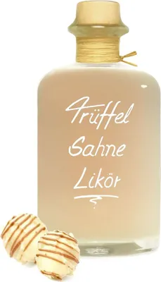 Produktbild von Trüffel Sahne Likör 1L mit belgischer Trüffelsahne & einfach lecker 18% Vol Sahnelikör Trüffellikör