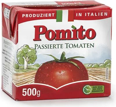 Produktbild von Pomito Tomaten Fruchtfleisch in Stücken saftig und frisch 500g