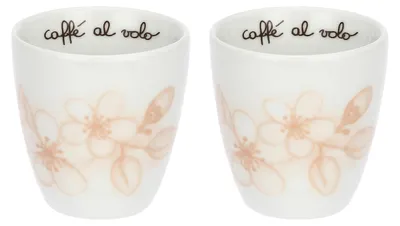 Porzellan-Kaffeetassen-Set, 2 Stück, 50 ml, Ø 6 cm, Höhe 6,1 cm
