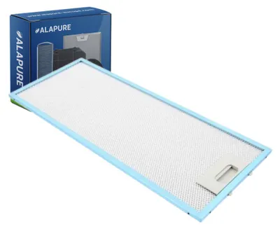 Image de Filtre métallique Alapure, compatible avec Electrolux 4055241147, dimensions : 455 x 185 x 8 mm