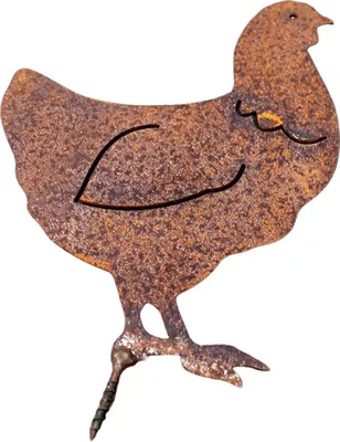 Obrázok produktu pre Gartenfigur Henne Edelrost