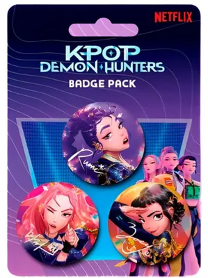 Obrázok produktu pre KPop Demon Hunters Ansteck-Buttons 3er-Pack