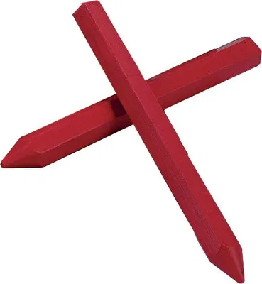 Image de 2 craies forestières hexagonales rouges NESPOLI