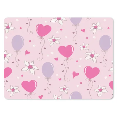 Produktbild von MuchoWow® Mauspad Mousepad Ballon - Muster - Rosa 23x19 cm - Mousepads - Maus Mat - Pad - Mausunterlage - Schreibtischunterlage - Mauspad