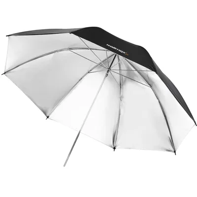 Image de Walimex Parapluie réflecteur noir/argent 2 couches, 109cm