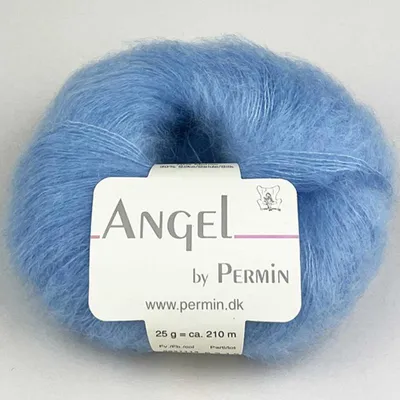 Zdjęcie produktu dla Angel by Permin – luksusowa przędza z moheru i jedwabiu (70/30) (114 eisblume)