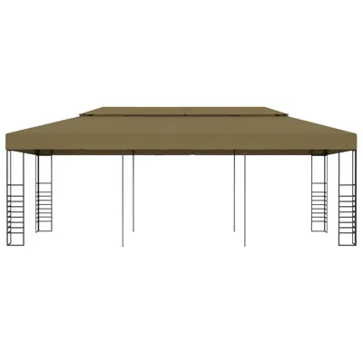Produktbild von vidaXL Gartenpavillon 6x3x2,7 m Taupe 180 g/m²