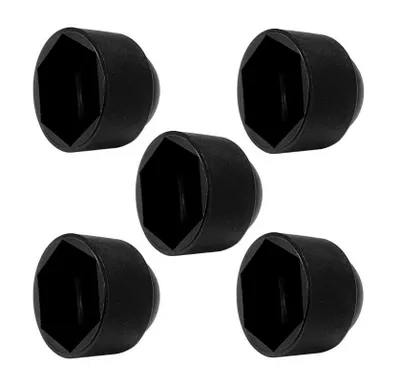 Produktbild von 5x SCHUTZKAPPEN M4 / 7mm SCHWARZ FÜR MUTTERN SCHRAUBEN HUTMUTTERN SECHSKANTSCHRAUBEN ABDECKKAPPEN SCHRAUBEN KAPPE Sechskant