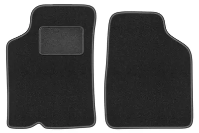 Productafbeelding van Velours voormatten voor Kia Sephia II 1997-2001 (sedan) – 2-delig, grafiet, op maat – Wielganizator LUX