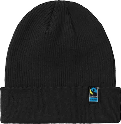 Produktbild von Neutral O93056 | Mixed Knit Beanie - 100 % gekämmte Baumwolle - Farbe: Black - Größe: One Size