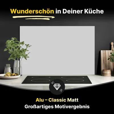 Produktbild von Spritzschutz Küchenrückwand aus Aluminiumverbund in Matt 60x60 cm - Telegrau 4
