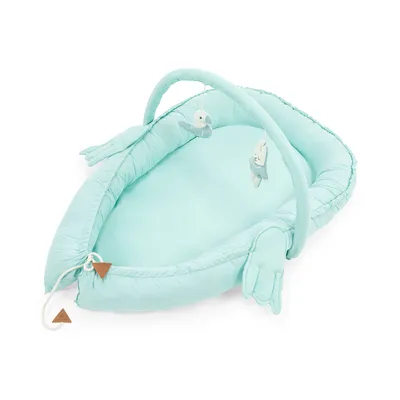Produktbild von Evila Originals, Babynest - Mint, Kinderbetten, Minze, Baumwolle, 110 x 70 x 12 cm