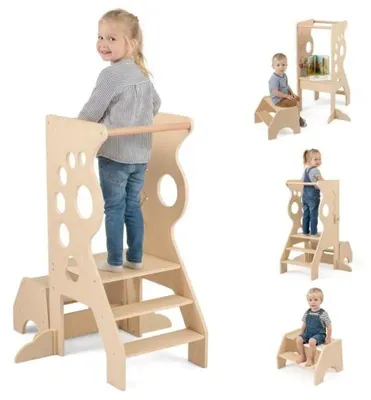 Immagine prodotto di Sgabello da cucina 2-in-1 e scaletta per bambini