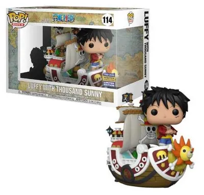 Produktbild von Funko Pop! Rides: One Piece - Luffy with Thousand Sunny #114 Exclusive