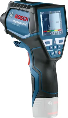 Obrázok produktu pre Bosch GIS 1000 C Professional, Optický teplomer prostredia, Vnútorná / vonkajšia, °C, -40 - 1000 °C, Digitálny, Čierna, Modrá