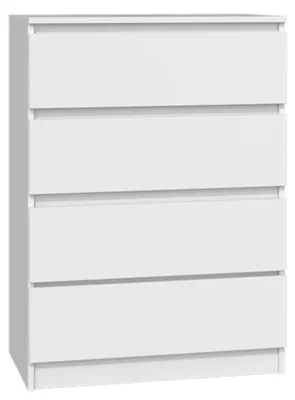 Produktbild von Selsey Malwa - Kommode mit vier Schubladen, weiß, 70 cm