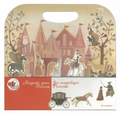 Image de Jeu magnétique Princesse d'Egmont Toys - 90 pièces, pour les enfants de 3 ans et plus