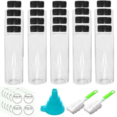 Productafbeelding van Set van 20 Plastic Flesjes met Deksel, 250ml