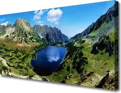 Obrázok produktu pre Tulup plátno obrázky 100x50 nástenné maľby plátno umenie tlač hory jazero krajina