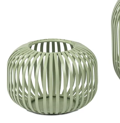 Produktbild von Windlicht Wili Stäbe in Kugelform H. 10cm grün aus Metall Formano F25
