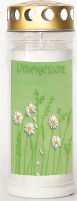 Produktbild von Motiv Wochenbrenner Unvergessen mit Golddeckel, Brenndauer bis zu 7 Tage