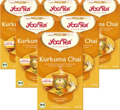 Produktbild von 6 x  YOGI TEA Kurkuma Chai | 6 x 34g