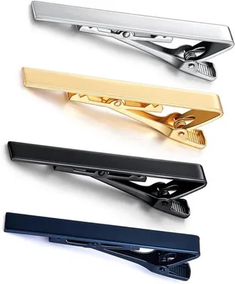 Stilvolle Kupferne Krawattennadel Set für Männer in 4 Farben, Perfekt für Hochzeiten, Partys und den täglichen Gebrauch mit