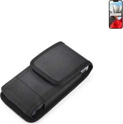 Produktbild von Holster Gürteltasche kompatibel mit Apple iPhone 13 Holster Gürtel Tasche wasserabweisend Handy Hülle Schutz Hülle Outdoor schwarz K-S-Trade