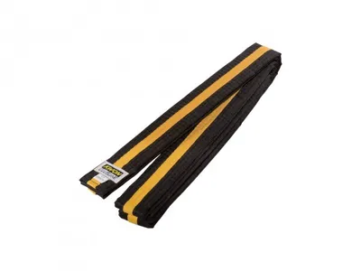 Produktbild von Softgürtel. mehrfarbig schwarz/gelb/schwarz 180