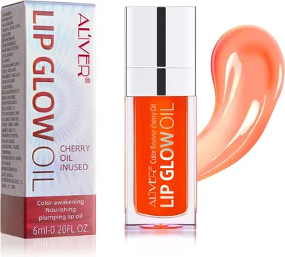 Zdjęcie produktu dla Błyszczyk do ust Aliver Lip Glow Oil - Raspberry
