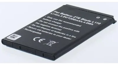 Produktbild von Akku für Zte Li3814T43P3H634445 Li-Ion 3,7 Volt 1200 mAh schwarz.