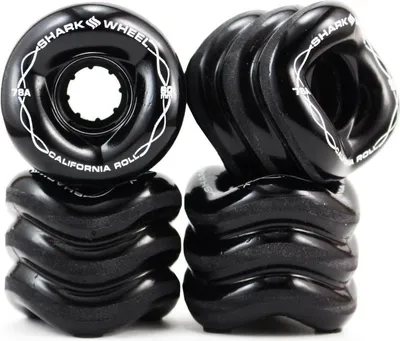 Obrázek produktu pro Kolečka na skateboard - California Roll - 60 mm 78a - černá - Shark Wheel