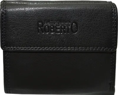 Produktbild von flevado Weiches Nappa 100% Leder Geldbörse für Damen Wiener Schachtel mit RFID (schwarz)
