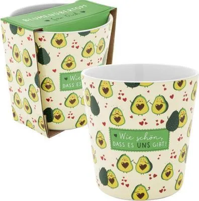 Produktbild von H:)PPY life 47565 Blumentopf Avocado/Porzellan