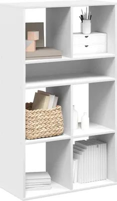 Obrázok produktu pre Maison Exclusive - Knižnica Biela 66x31x112 cm Drevený materiál