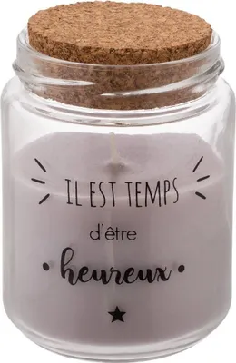 Produktbild von Duftkerze 130g glastopf korkdeckel sortiert  - Atmosphera créateur d'intérieur