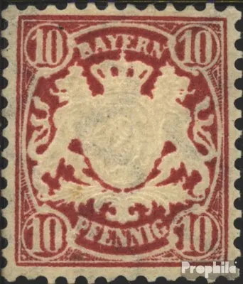 Produktbild von Briefmarken Bayern 1881 Mi 49 gestempelt Staatswappen