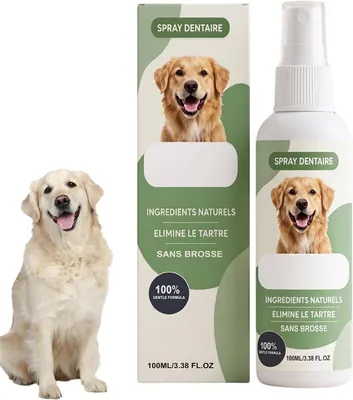 Immagine prodotto di Spray per l'igiene dentale dei cani, 100 ml, contro l'alitosi, per la cura dei denti