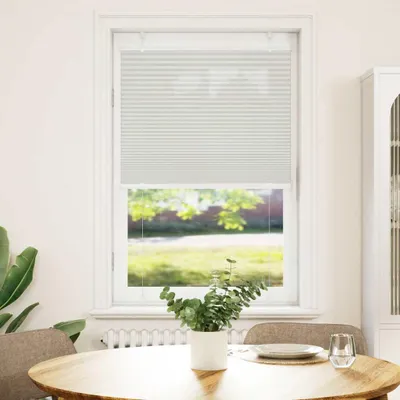 Obrázek produktu pro vidaXL Plisovaná roleta světle šedá 75x100 cm šířka látky 74,4 cm polyester