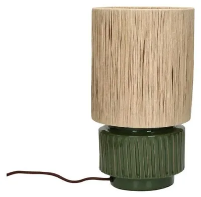 Productafbeelding van Pomax Cordoba tafellamp, groen, Ø 18 x H 31 cm