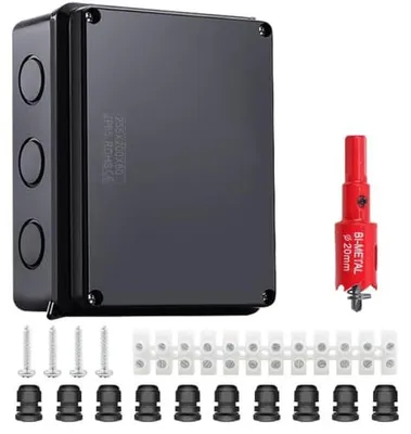 Zdjęcie produktu dla Skrzynka przyłączeniowa IP65 wodoszczelna elektryczna 255X200X80MM