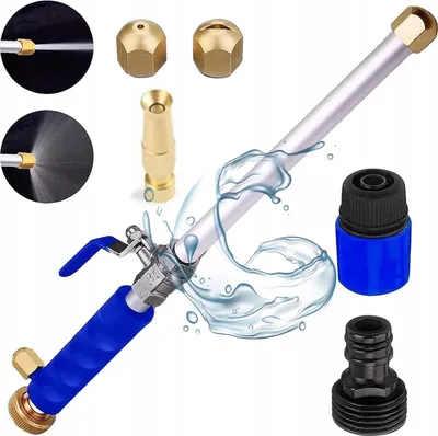 Image de Rosfix SET4 – Lance à Pression pour Tuyau d'arrosage | Filetage 3/4", Aluminium, Max. 25 bar