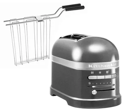 Image de KitchenAid 5KMT2204 Toastapane, Bo?tier en acier inoxydable, 1250 watts, fonction stop, fonction d?givrage, contr?le de cuisson, Cool Wall, affichage d'informations par LED