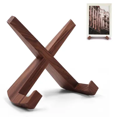 Obrázek produktu pro Omgoods - Dřevěný stojan na gramofonové desky a knihy